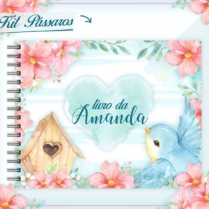 livro do bebe passaros arquivo digital papelaria