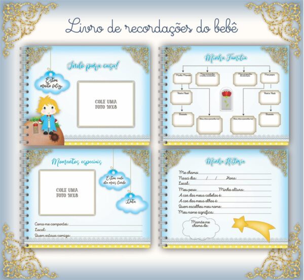 Livro do Bebê Pequeno Príncipe Completo - Arquivo Digital - Imagem 2