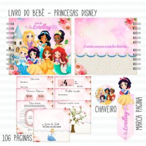 livro do bebe princesas arquivo digital nascimento 1