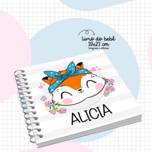 livro do bebe raposinha menina arquivo digital recordacoes 1