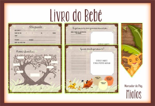 Livro do Bebê Rei Leão - Arquivo Digital - Imagem 2