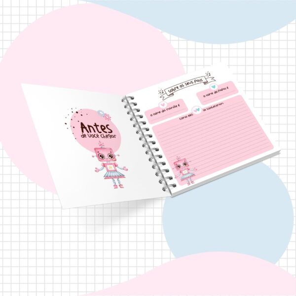Livro do Bebê Robô Menina - Arquivo Digital - Imagem 2