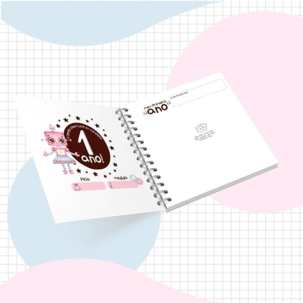 Livro do Bebê Robô Menina - Arquivo Digital - Imagem 3