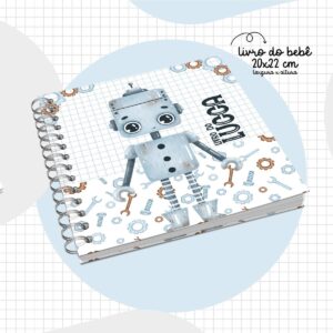 livro do bebe robo menino arquivo digital registros