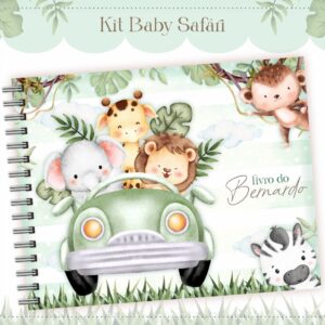 livro do bebe safari baby menino arquivo digital infantil