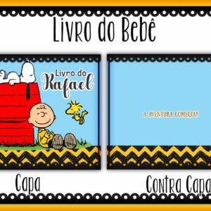 livro do bebe snoopy arquivo digital papel e cia