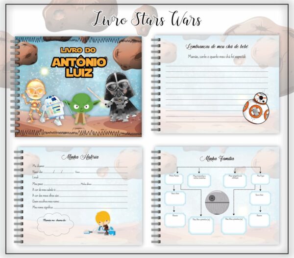 Livro do Bebê Star Wars - Arquivo Digital