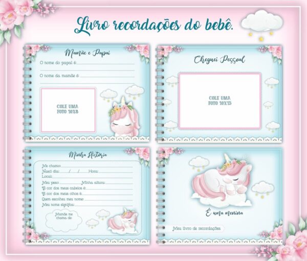 Livro do Bebê Unicórnio - Arquivo Digital