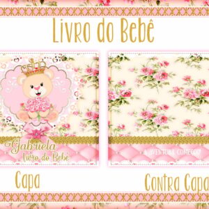 livro do bebe ursinha princesa i arquivo digital papelaria personalizada