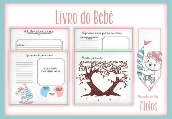 Livro do Bebê Ursinha Surfista - Arquivo Digital - Imagem 2