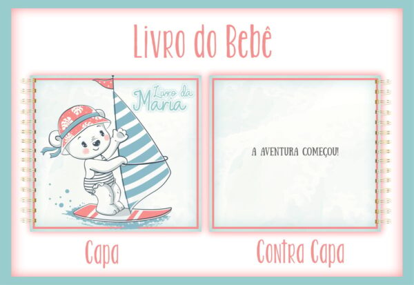 Livro do Bebê Ursinha Surfista - Arquivo Digital