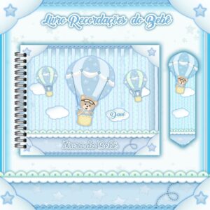 livro do bebe ursinho baloeiro arquivo digital registro do bebe 3