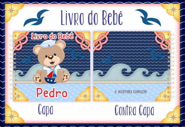 Livro do Bebê Ursinho Marinheiro - Arquivo Digital