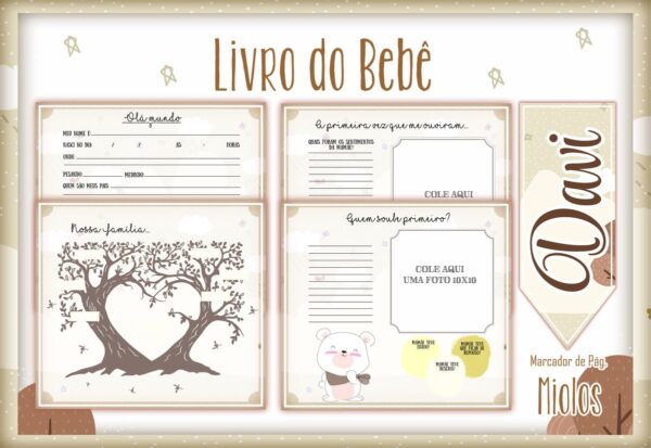 Livro do Bebê Ursinho Meigo - Arquivo Digital - Imagem 2
