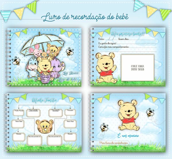 Livro do Bebê Ursinho Pooh - Arquivo Digital - Imagem 2