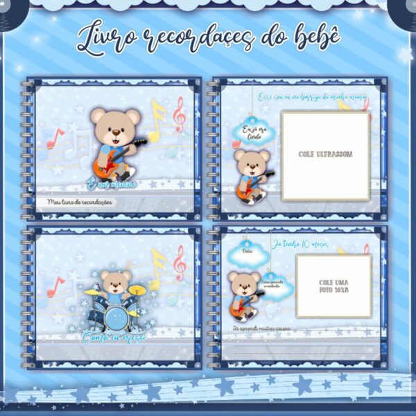 Livro do Bebê Ursinho Rock - Arquivo Digital - Imagem 2