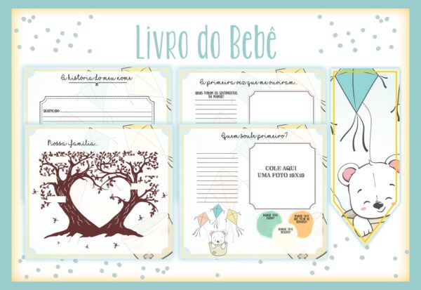 Livro do Bebê Ursinho Voador - Arquivo Digital - Imagem 2