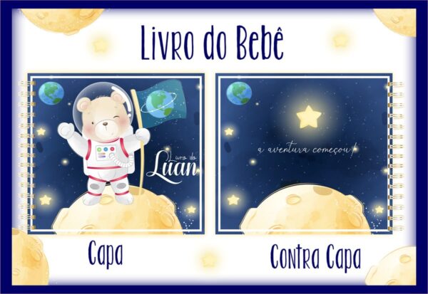 Livro do Bebê Urso Astronauta - Arquivo Digital