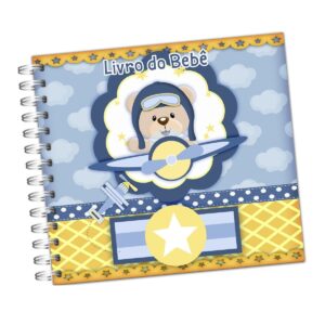 livro do bebe urso aviador arquivo digital arte digital