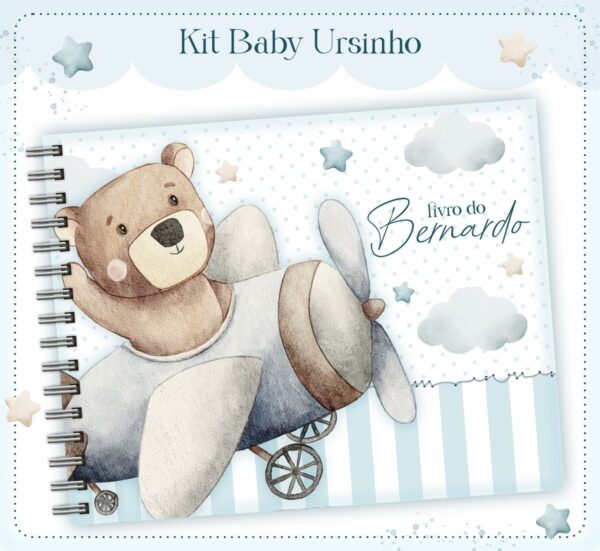 Livro do Bebê Urso Baby Menino - Arquivo Digital