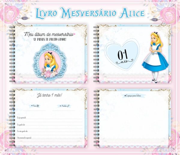 Livro Mesversário Alice - Arquivo Digital - Imagem 2