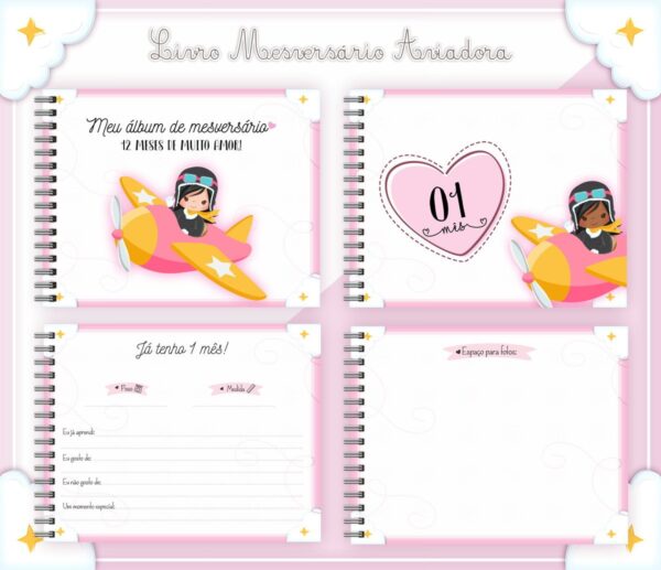 Livro Mesversário Aviadora - Arquivo Digital