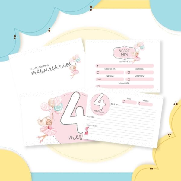 Livro Mêsversário Bailarina - Arquivo Digital - Imagem 2