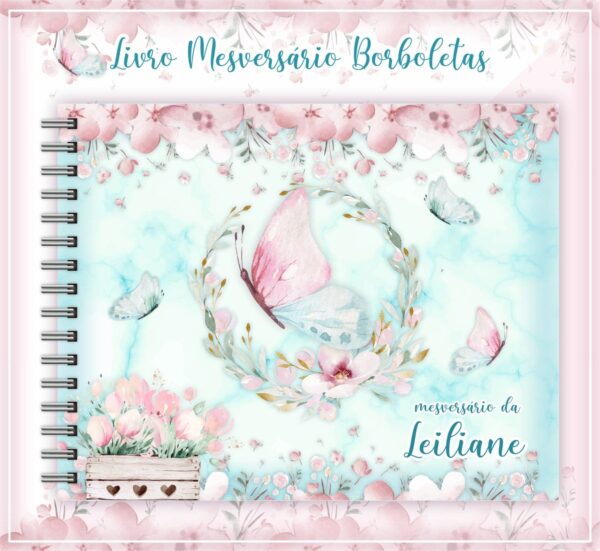 Livro Mesversário Borboletas - Arquivo Digital