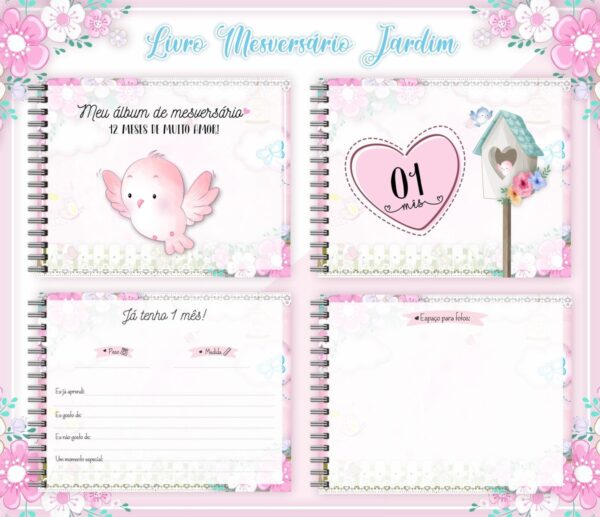 Livro Mesversário Jardim - Arquivo Digital - Imagem 2