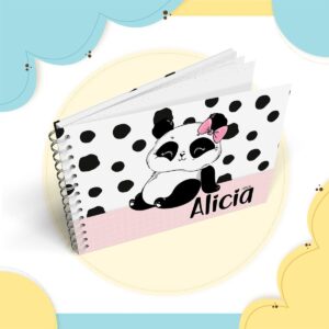 livro mesversario panda menina arquivo digital mesversario