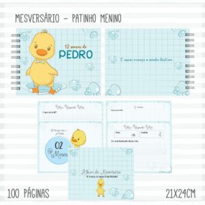 livro mesversario patinho arquivo digital arte digital