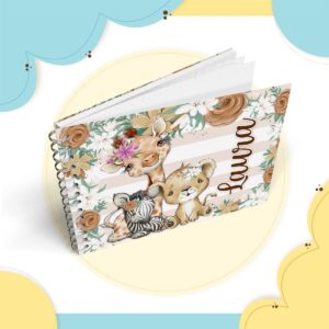 livro mesversario safari menina arquivo digital papelaria 1