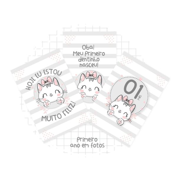 Livro Primeiro Ano em Fotos Gatinha - Arquivo Digital