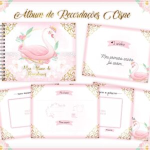 Livro Recordações Bebê Cisne - Arquivo Digital