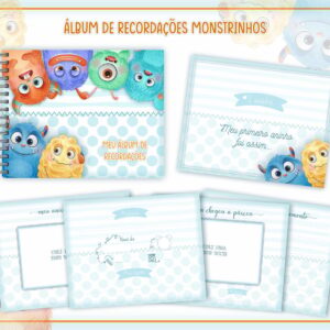 livro recordacoes bebe monstrinhos arquivo digital fotos