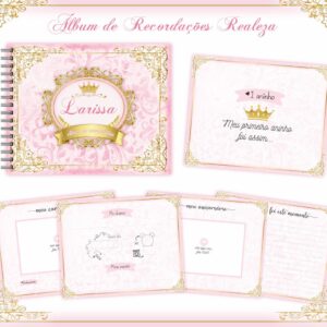 livro recordacoes bebe realeza menina arquivo digital maternidade