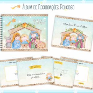 livro recordacoes bebe religioso arquivo digital papelaria