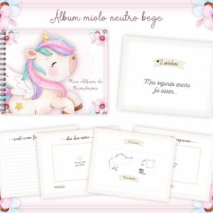 livro recordacoes bebe unicornio arquivo digital livro recordacoes do bebe