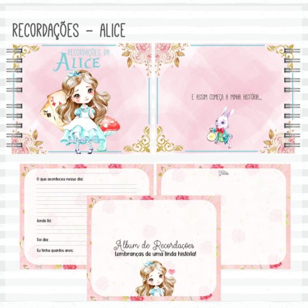 Livro Recordações do Bebê Alice - Arquivo Digital