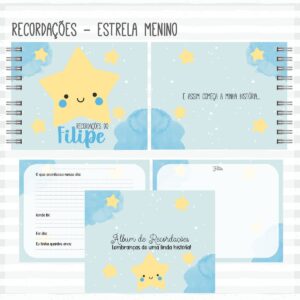 livro recordacoes do bebe estrela menino arquivo digital livro