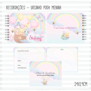 livro recordacoes do bebe pooh menina arquivo digital bebe