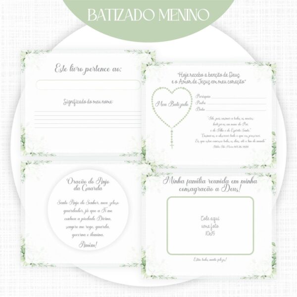 Livros Batizados Menina e Menino - Arquivo Digital