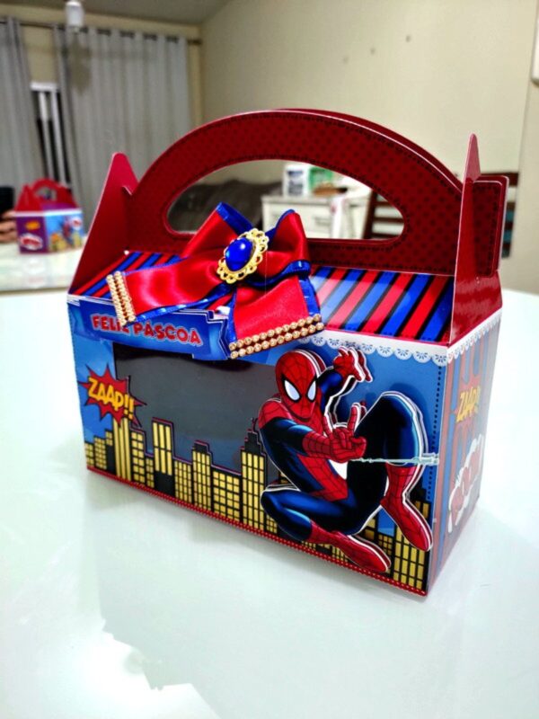 Maletinha Páscoa Homem Aranha - Arquivo Digital