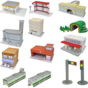 Maquetes De Papel 3d / Mais De 50 Ítens Para Uma Mini Cidade