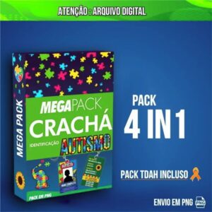 Mega Pack Crachá Autismo - Arquivo Digital