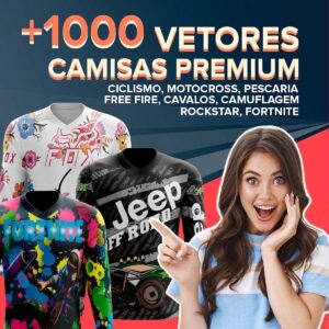 Mega Pacote Sublimação 1000 Artes Moto Bike Pesca Cavalos