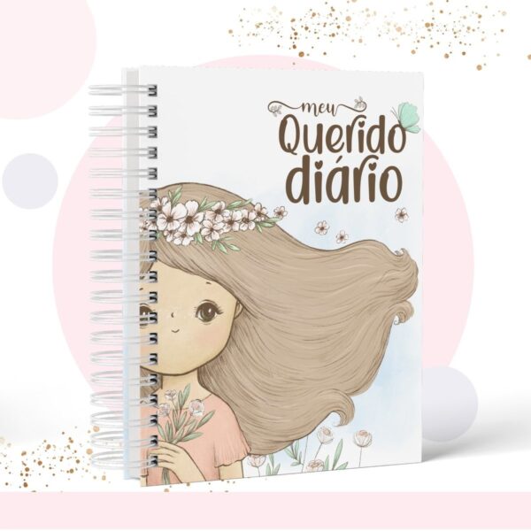 Meu Querido Diário Menina - Modelo 1 - Arquivo Digital