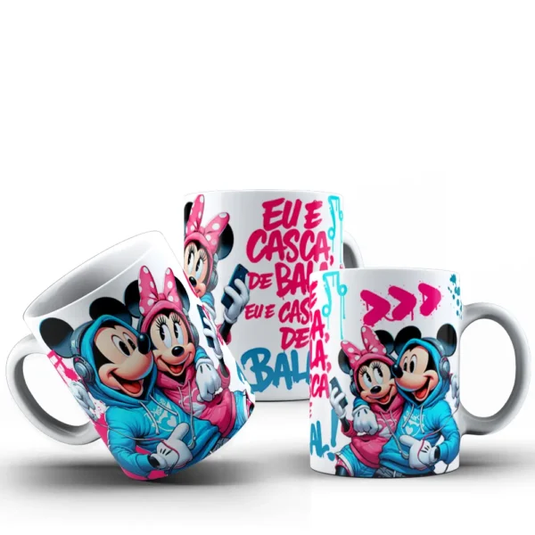 Mickey e Minnie Romance Arquivos para Canecas Personalizadas