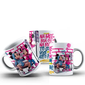 Mickey e Minnie Romance Arquivos para Canecas Personalizadas
