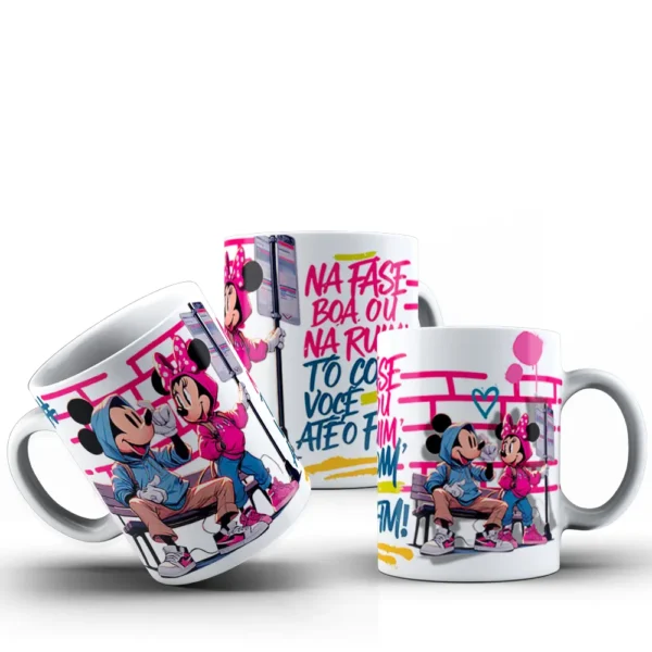Mickey e Minnie Romance Arquivos para Canecas Personalizadas